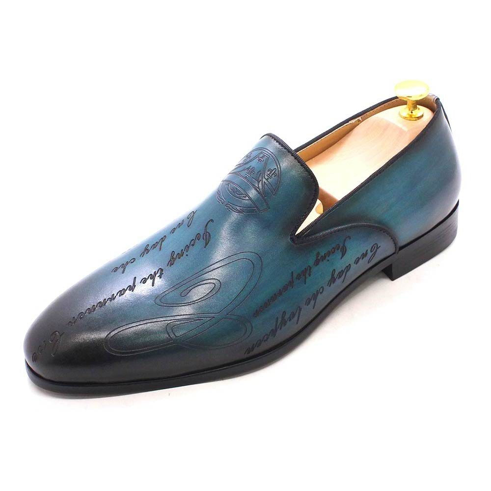Hand Painted Letter Men Shoes