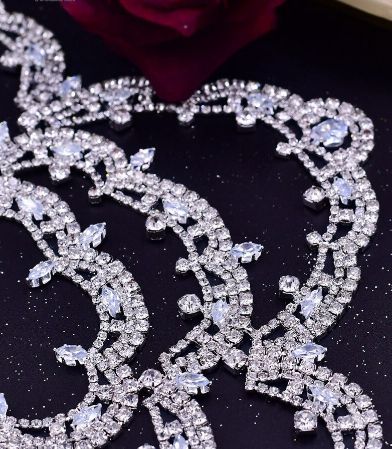 Crystal Bridal Headband Flower Shape