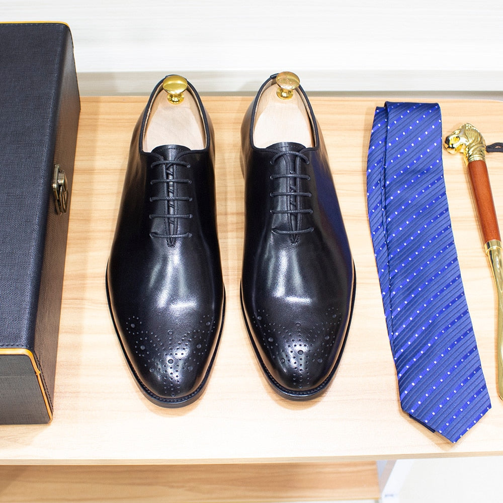 Classic Whole-Cut Oxford Shoes
