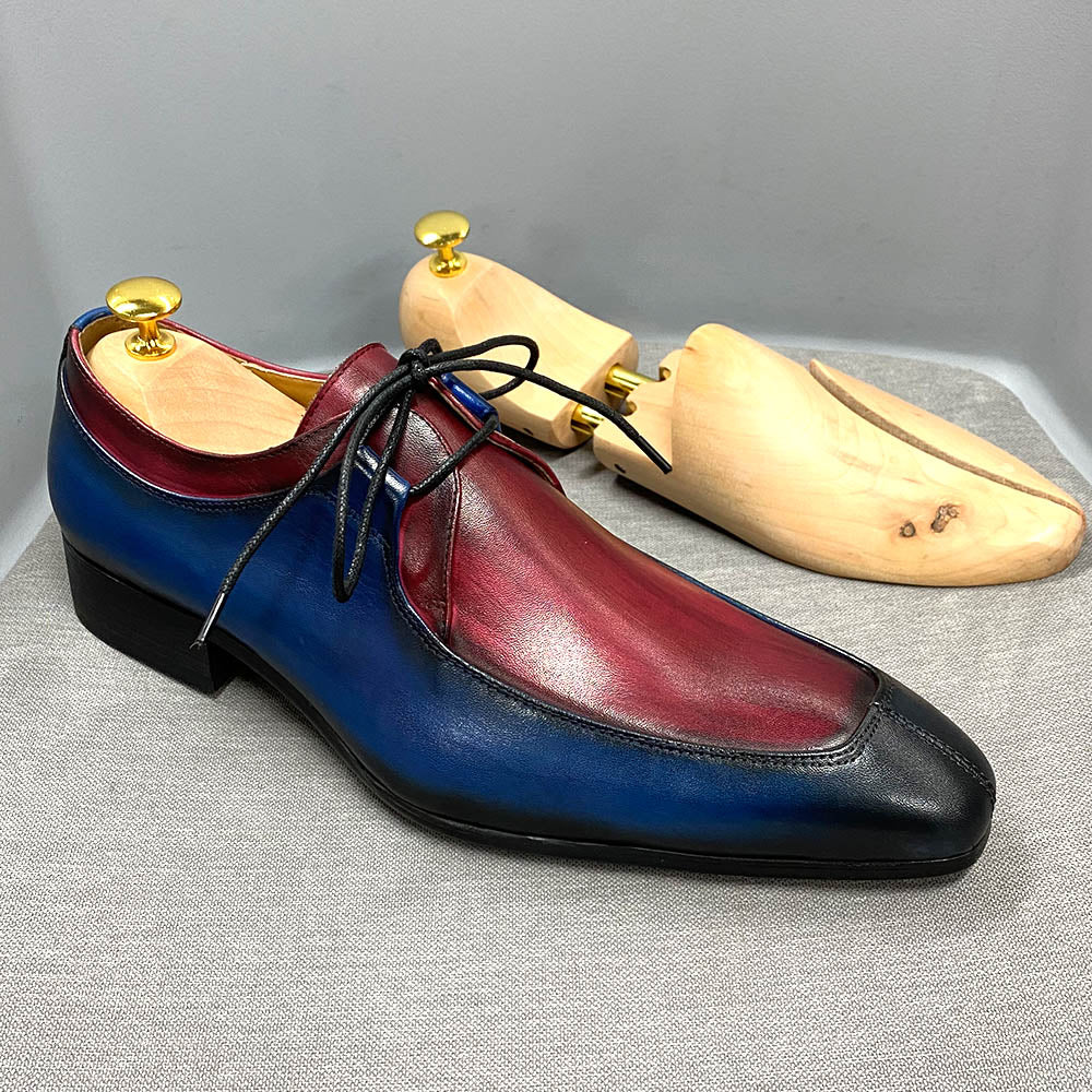 Blue Red Men Shoes
