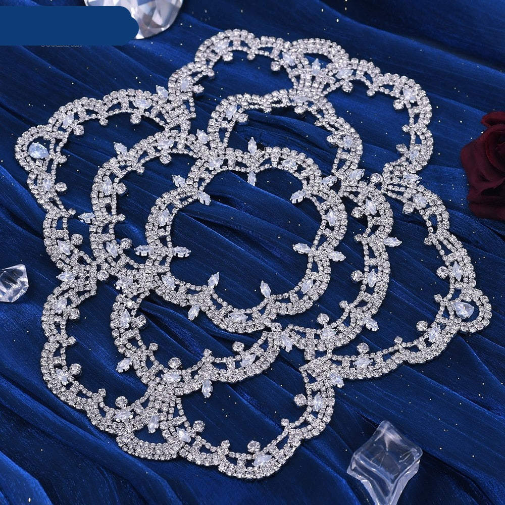 Crystal Bridal Headband Flower Shape