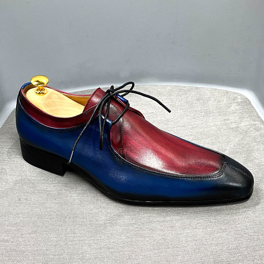 Blue Red Men Shoes
