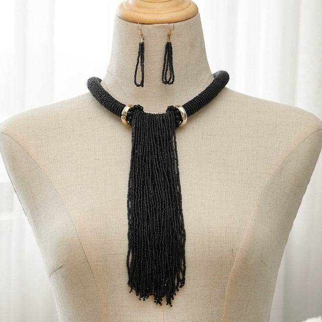 Long Tassel Beads Set