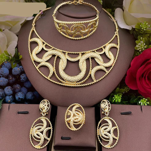 Dubai Radiance: Elevate Your Style with Fashion Gold Plated Jewelry Sets