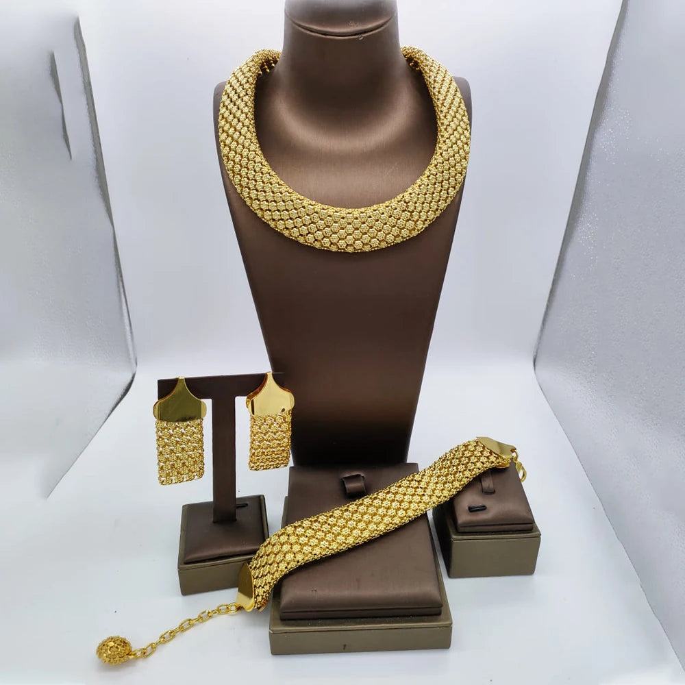 Dubai Hollow Jewelry Set