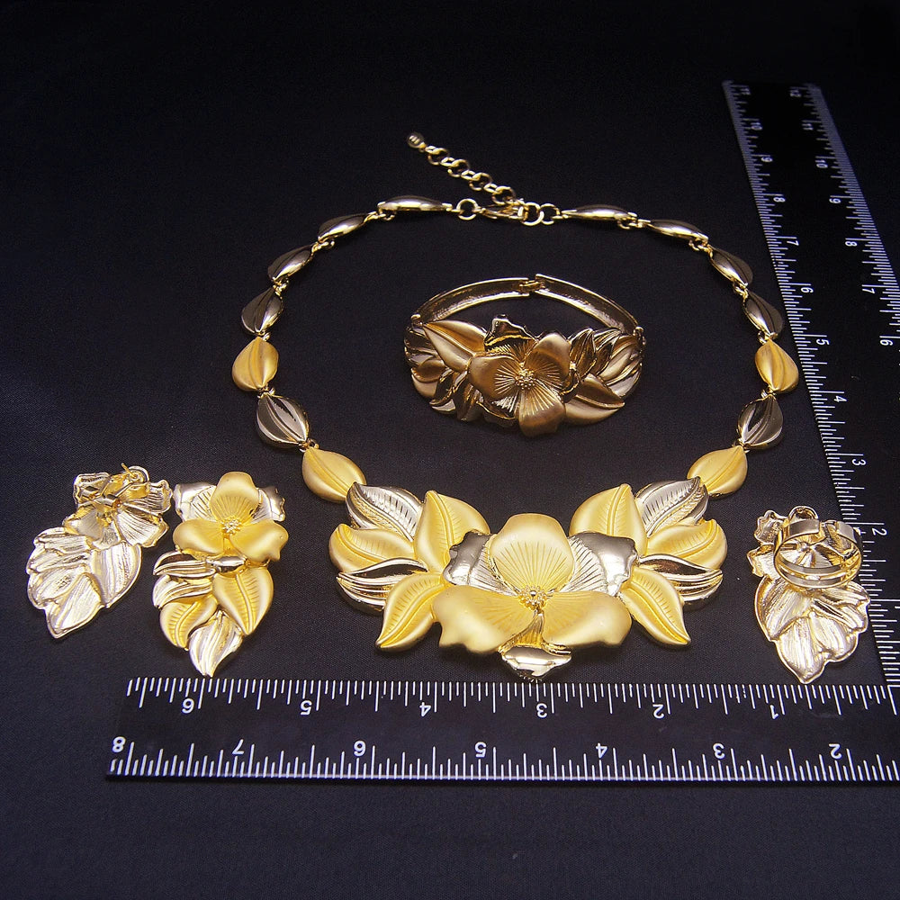 Nigeria and Dubai Gold Jewelry Set