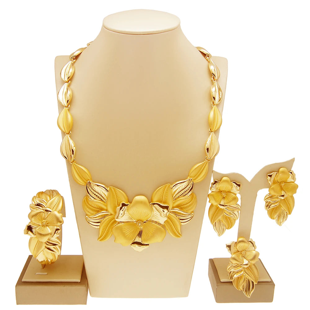 Nigeria and Dubai Gold Jewelry Set