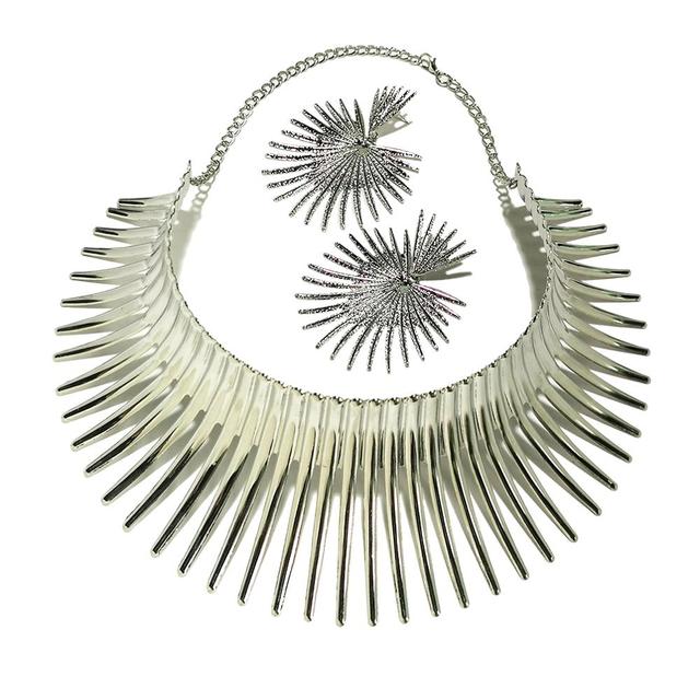 Africa Metal  Necklaces Jewelry Set