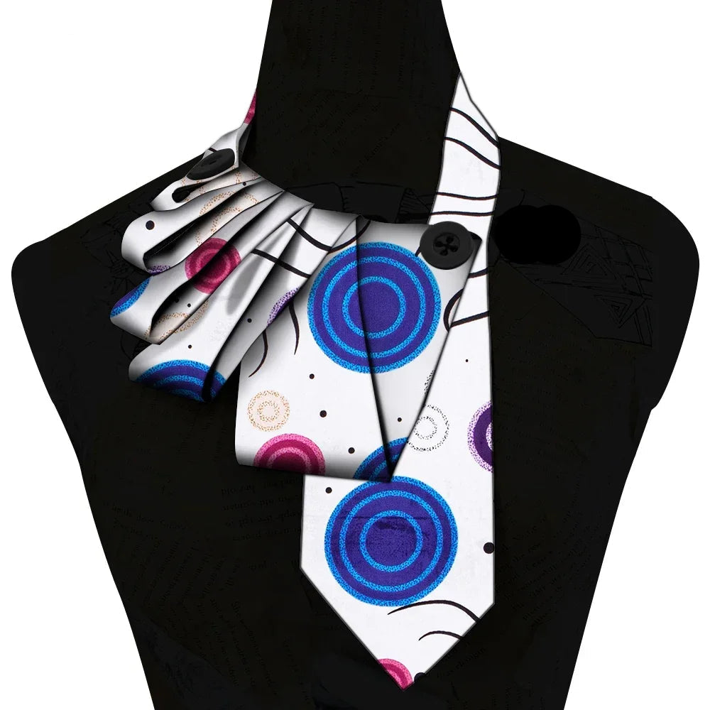 Bazin Fabric Handmade Collar – African Print Necklace & Statement Accessory