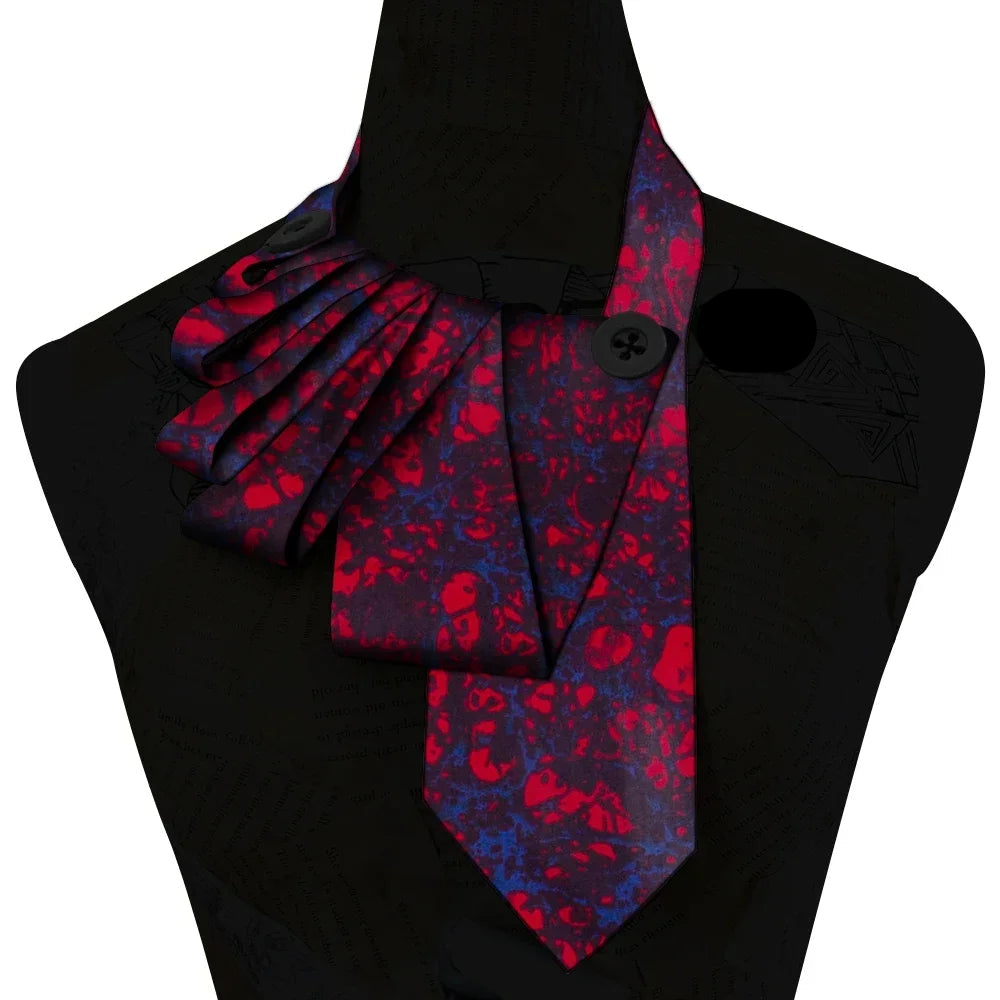 Bazin Fabric Handmade Collar – African Print Necklace & Statement Accessory d