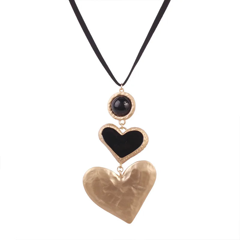 Big Love Heart Collar Choker Necklaces