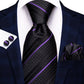 Men’s black and grey floral tie with handkerchief and cufflinks set for wedding or party