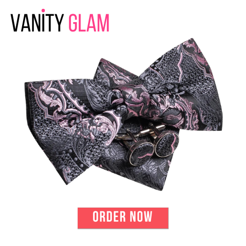 Bowtie Jacquard Adult Bow Tie Set