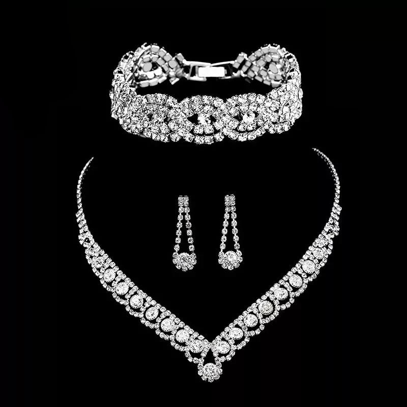 Bridal Rhinestone Crystal Jewelry Sets