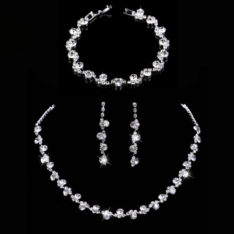 Bridal Rhinestone Crystal Jewelry Sets