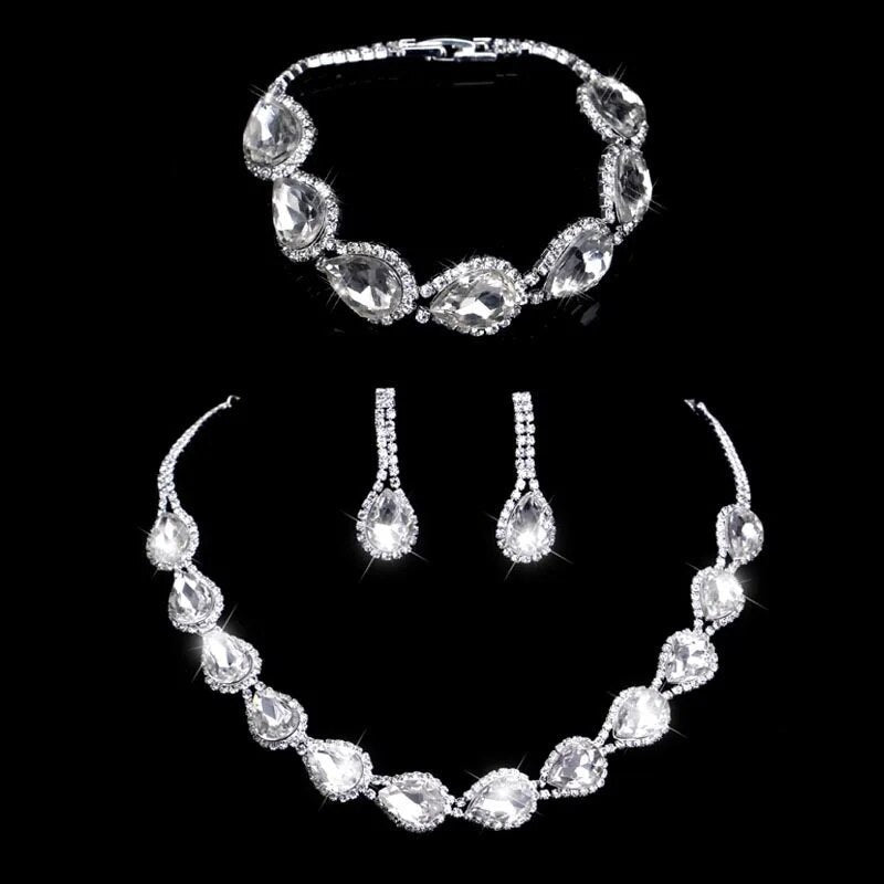 Bridal Rhinestone Crystal Jewelry Sets