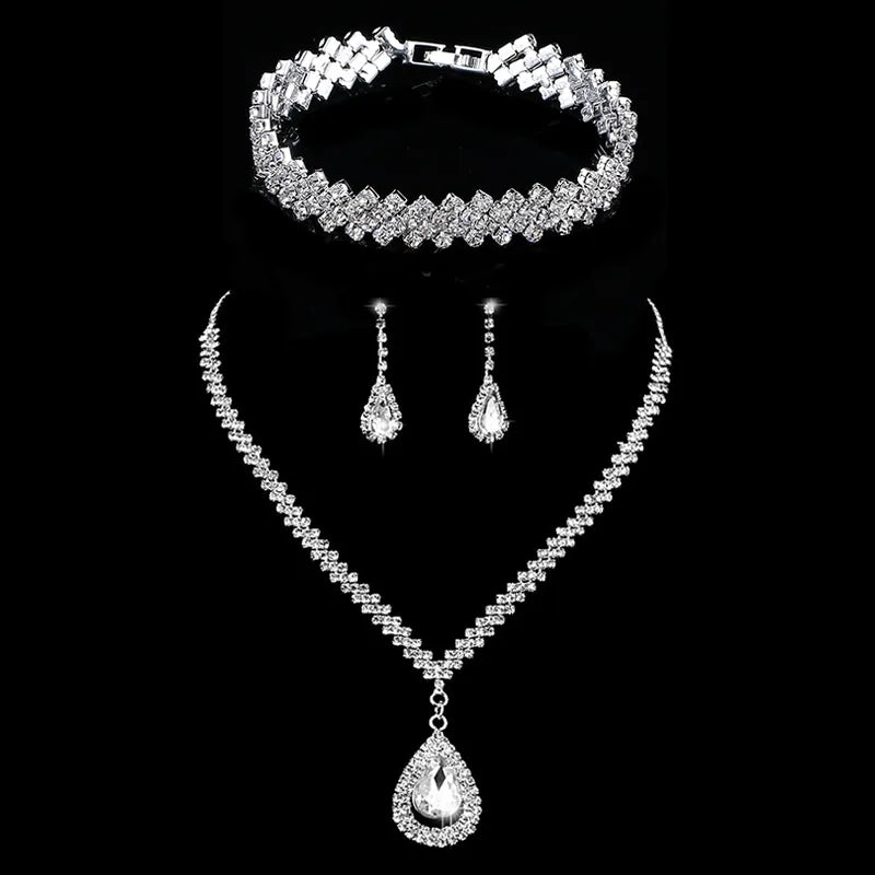 Bridal Rhinestone Crystal Jewelry Sets