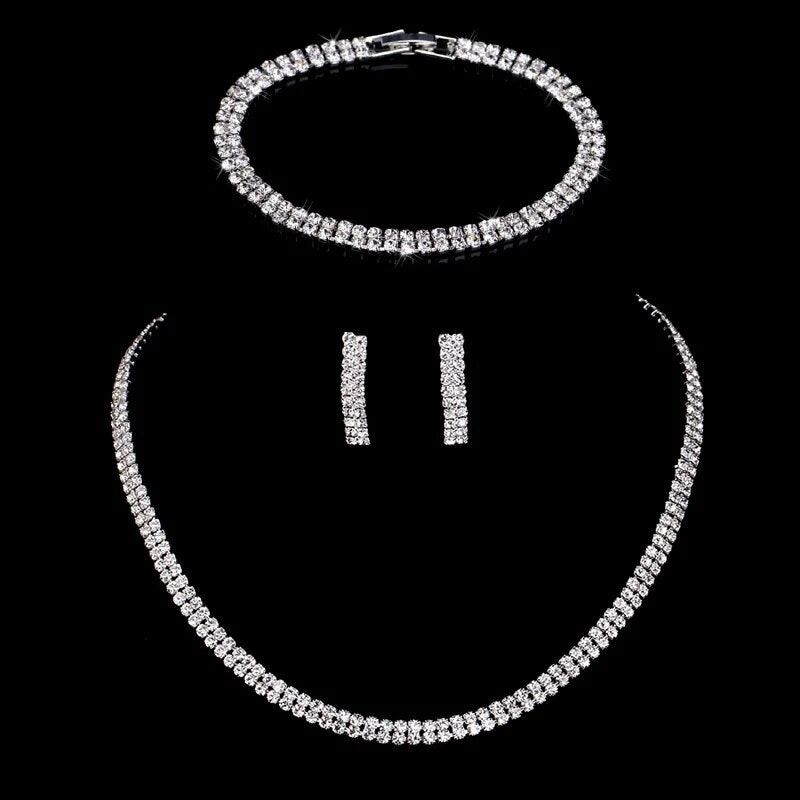 Bridal Rhinestone Crystal Jewelry Sets