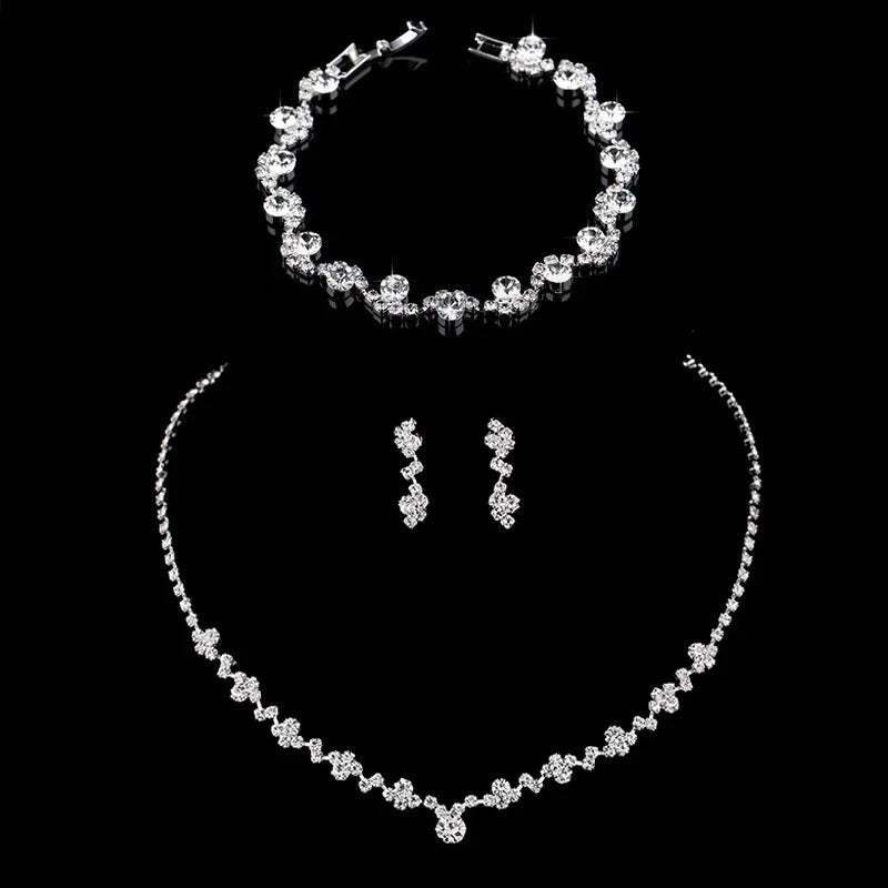 Bridal Rhinestone Crystal Jewelry Sets