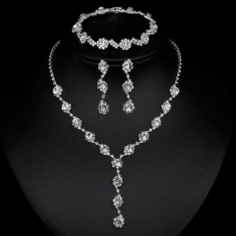 Bridal Rhinestone Crystal Jewelry Sets