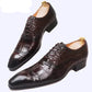 Brown Black Crocodile Prints Casual Men Shoes