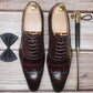 Brown Black Crocodile Prints Casual Men Shoes