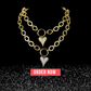 Classic Trendy Heart Pendant Necklace