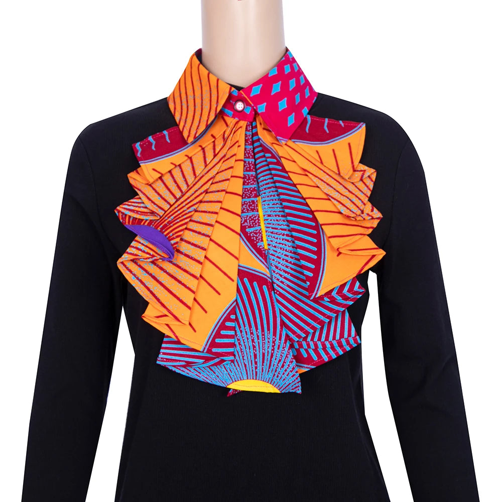 Collars Blouse Bows – Elegant Detachable False Cotton Collar for Women  l