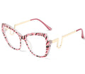 pink gold clear lens optical glasses