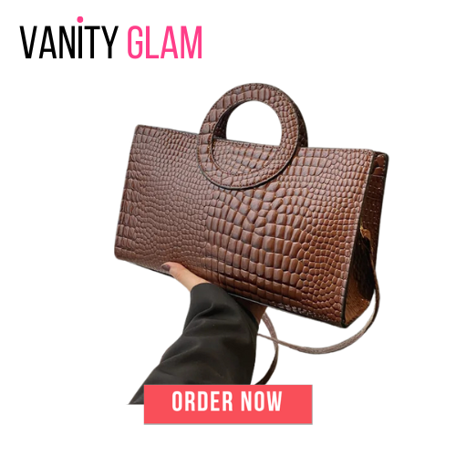 Crocodile Pattern PU Leather Square  Handbags