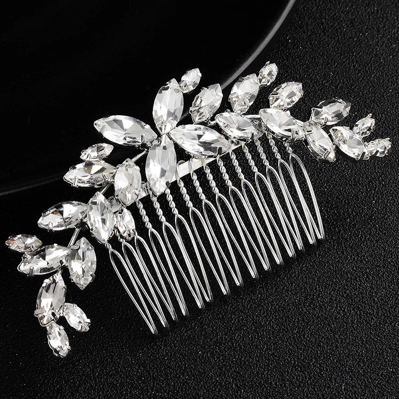 Crystal Rhinestone Bride Combs Clips