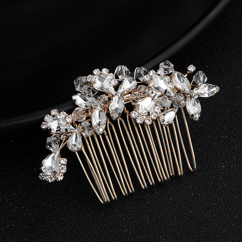 Crystal Rhinestone Bride Combs Clips