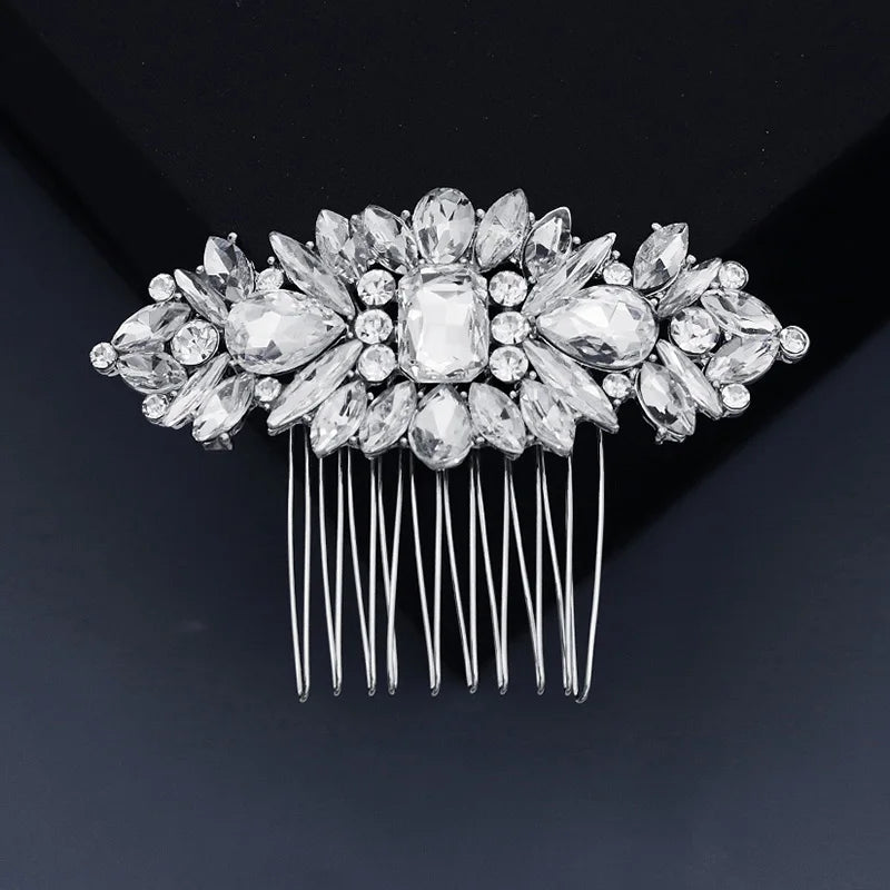 Crystal Rhinestone Bride Combs Clips