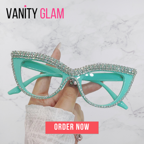 Crystal Sexy Diamond Cat Eye Glasses