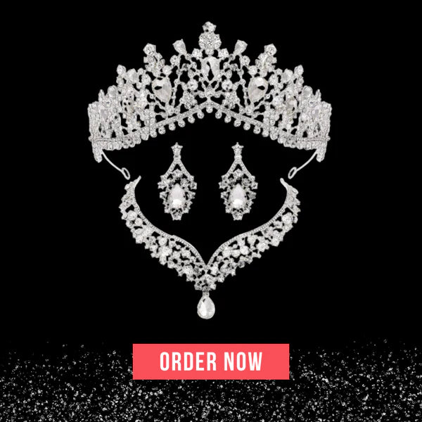 Crystal Water Drop Jewelry Set