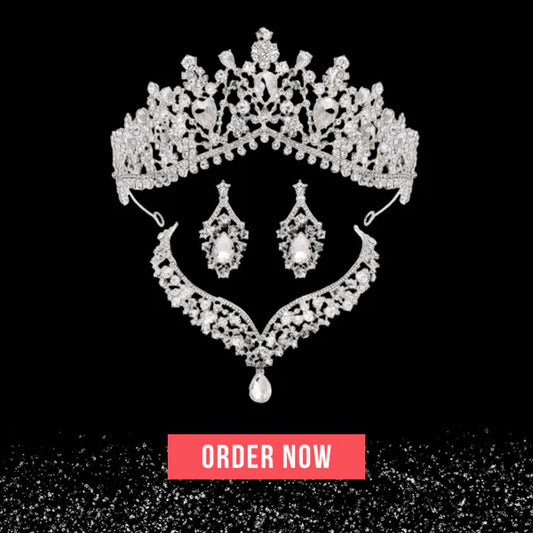 Crystal Water Drop Jewelry Set