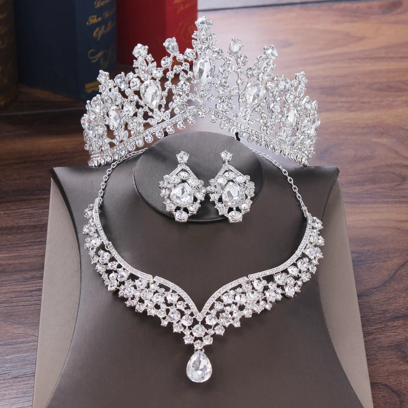 Crystal Water Drop Jewelry Set