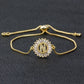 Cubic Zirconia A-Z Initial Charm Bracelet - Personalized Elegance N