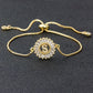 Cubic Zirconia A-Z Initial Charm Bracelet - Personalized Elegance S