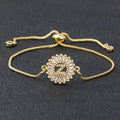Cubic Zirconia A-Z Initial Charm Bracelet - Personalized Elegance Z