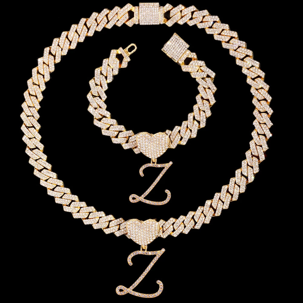 Z Cursive Pendant Jewelry Set