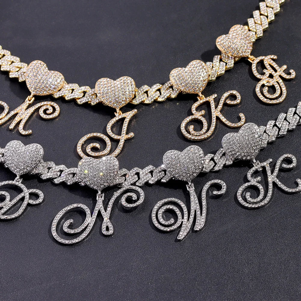 Collection of Cursive Pendant Jewelry Set