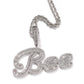 Silver Custom Letter Name Pendant Necklace