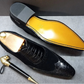 Men’s Elegant Crocodile Print Oxford Shoes – Lace-Up Leather Dress Shoes for Weddings & Office h