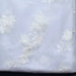 Elegance 3D Flowers Wedding Veil white