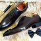 Elegant Black Coffee Men Leather Shoes