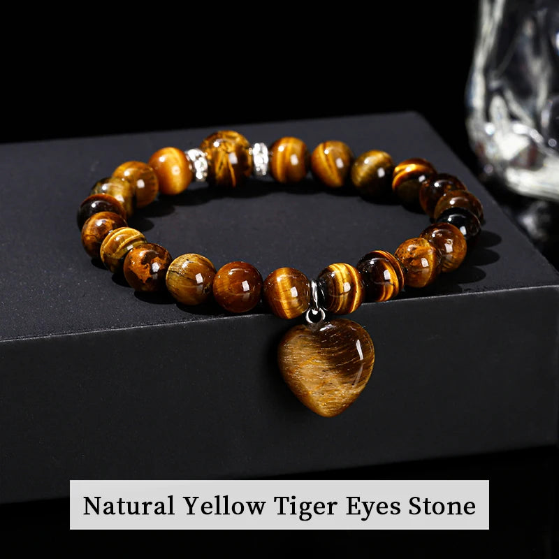 Brown Elegant Handmade Beaded Healing Bracelet