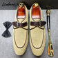 Men’s Elegant Suede Monk Strap Loafers – Khaki Buckle Slip-On Dress Shoes for Office & Weddings d