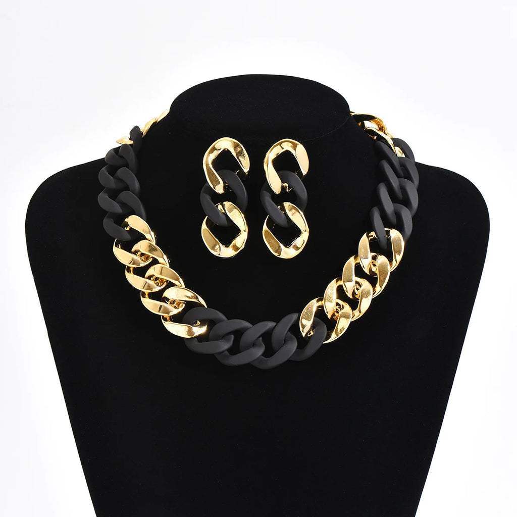 Exaggerated Fashion – Bridal Temperament Bead Jewelry Set