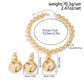 Exaggerated Large Half Ball Bead Pendant Necklace – Punk Acrylic CCB Chain Choker Jewelry Set Dimension